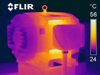 Image infrarouge moteur électrique